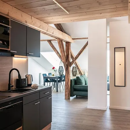 Appartamento Crest - Riverside Lofts Mit Parken I Balkon I Kueche I Regendusche