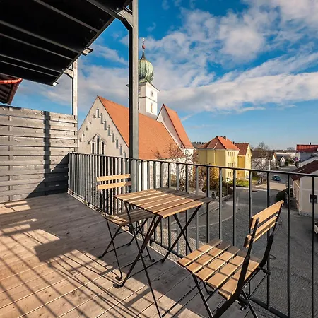 Crest - Riverside Lofts Mit Parken I Balkon I Kueche I Regendusche * Passau